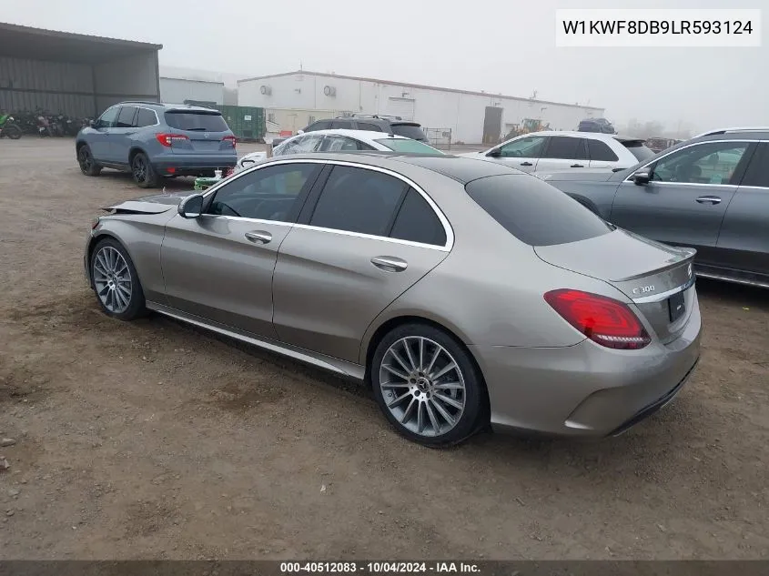 2020 Mercedes-Benz C 300 VIN: W1KWF8DB9LR593124 Lot: 40512083