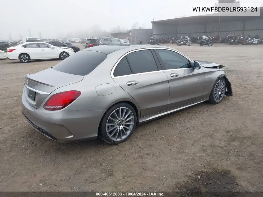 2020 Mercedes-Benz C 300 VIN: W1KWF8DB9LR593124 Lot: 40512083