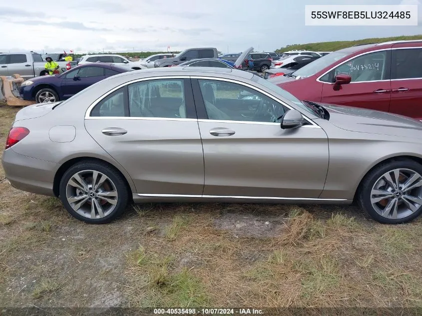 2020 Mercedes-Benz C 300 4Matic VIN: 55SWF8EB5LU324485 Lot: 40535498