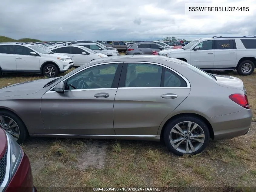 2020 Mercedes-Benz C 300 4Matic VIN: 55SWF8EB5LU324485 Lot: 40535498