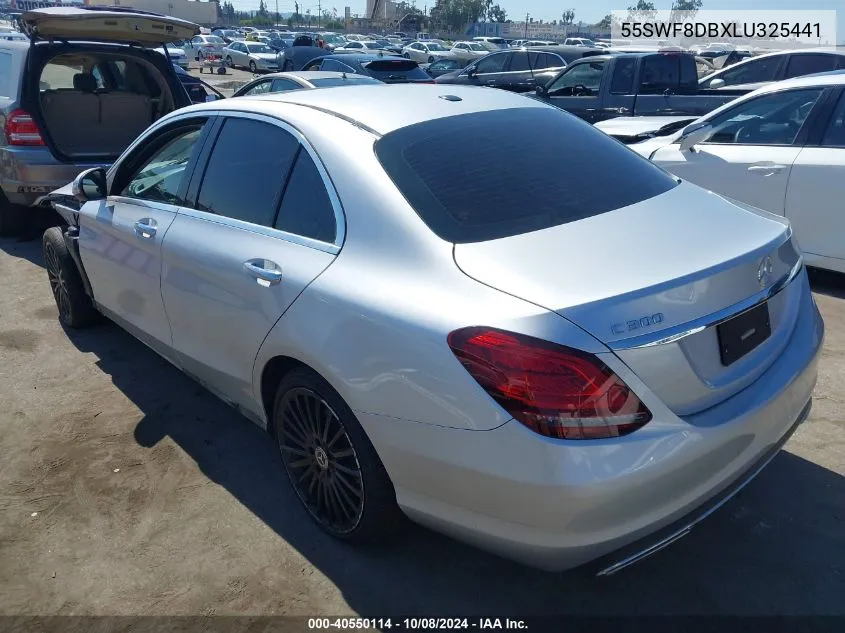 2020 Mercedes-Benz C 300 VIN: 55SWF8DBXLU325441 Lot: 40550114