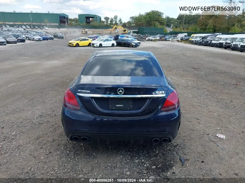 2020 Mercedes-Benz C 43 Amg VIN: WDDWF6EB7LR563090 Lot: 40556251