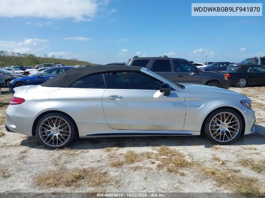 2020 Mercedes-Benz Amg C 63 VIN: WDDWK8GB9LF941870 Lot: 40604615