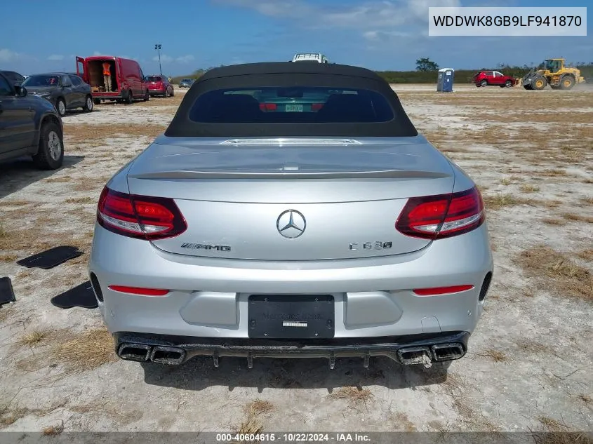 2020 Mercedes-Benz Amg C 63 VIN: WDDWK8GB9LF941870 Lot: 40604615