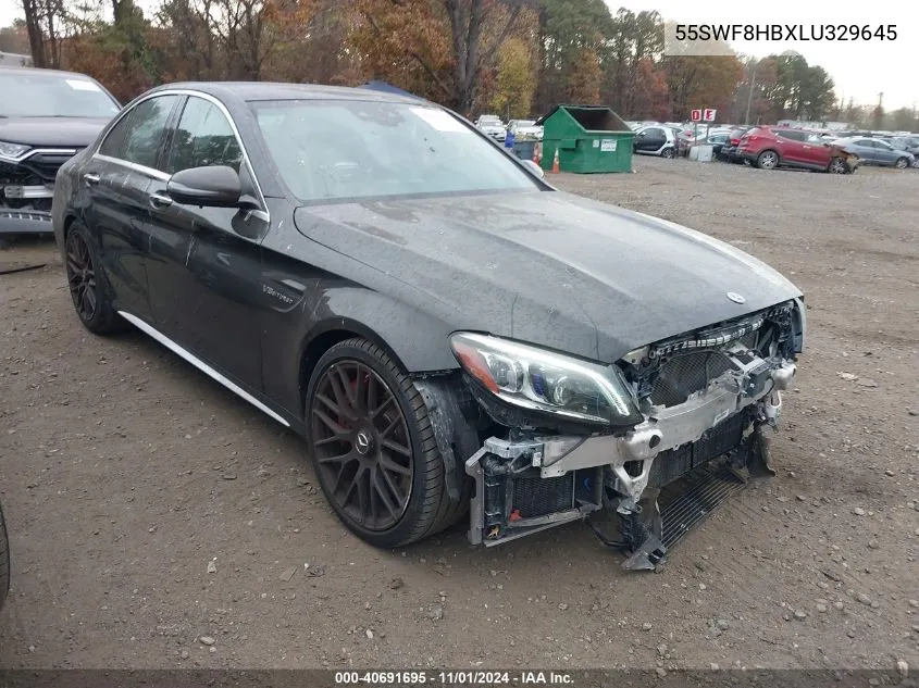 2020 Mercedes-Benz Amg C 63 S VIN: 55SWF8HBXLU329645 Lot: 40691695