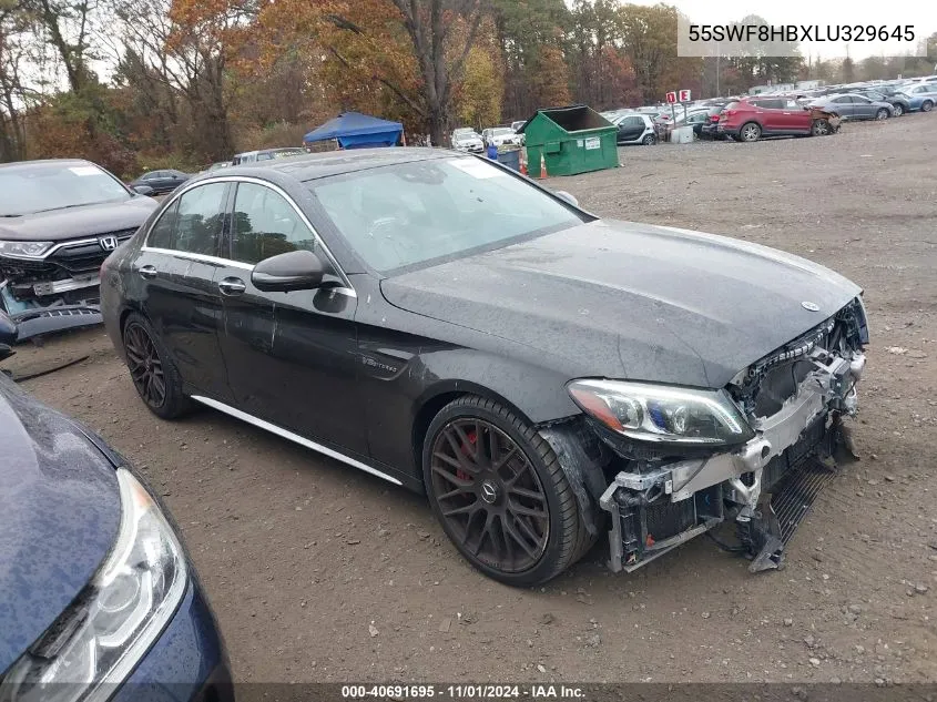 2020 Mercedes-Benz Amg C 63 S VIN: 55SWF8HBXLU329645 Lot: 40691695