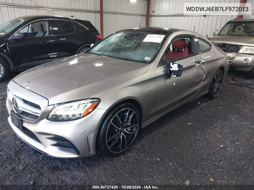 2020 Mercedes-Benz Amg C 43 4Matic VIN: WDDWJ6EB7LF972013 Lot: 40727429