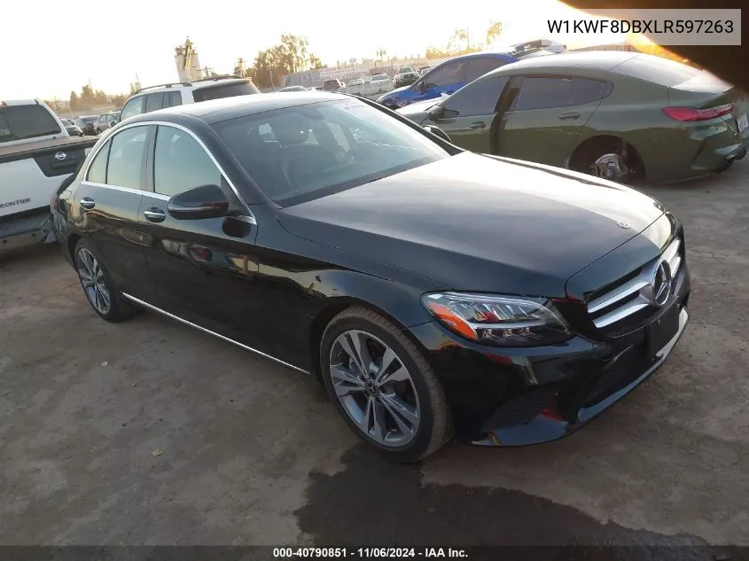 2020 Mercedes-Benz C 300 VIN: W1KWF8DBXLR597263 Lot: 40790851