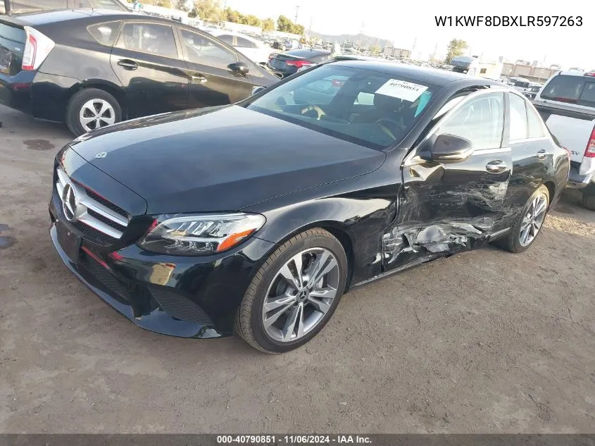 2020 Mercedes-Benz C 300 VIN: W1KWF8DBXLR597263 Lot: 40790851