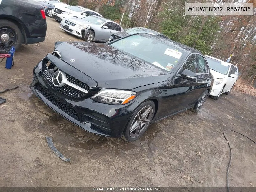 2020 Mercedes-Benz C 300 VIN: W1KWF8DB2LR567836 Lot: 40810700