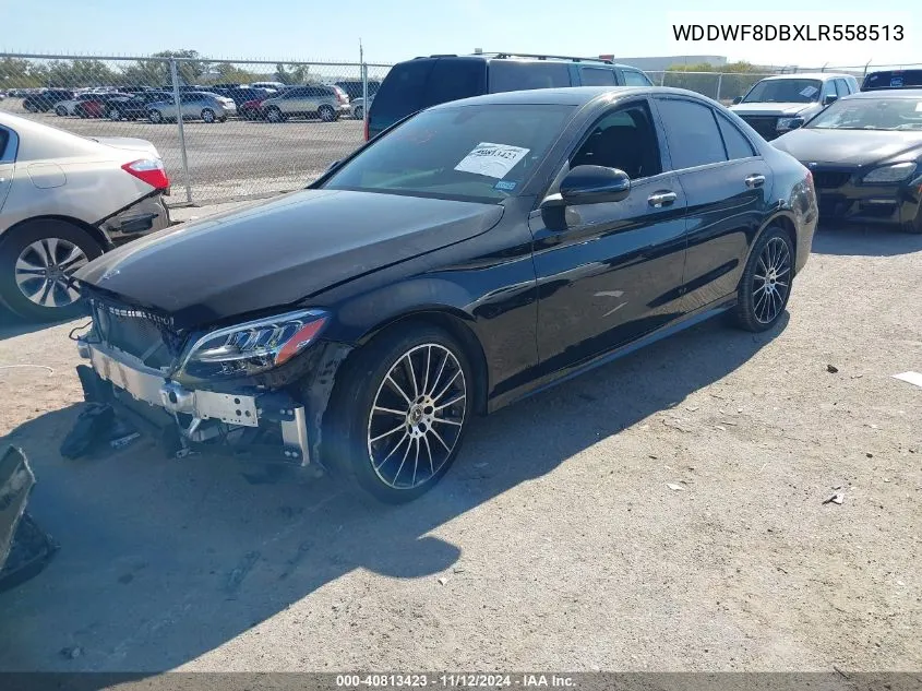 2020 Mercedes-Benz C 300 VIN: WDDWF8DBXLR558513 Lot: 40813423