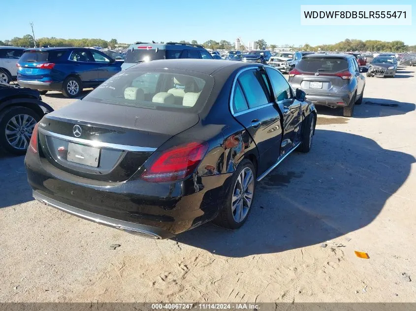 2020 Mercedes-Benz C 300 VIN: WDDWF8DB5LR555471 Lot: 40867247