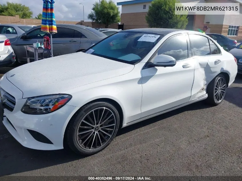 2021 Mercedes-Benz C 300 Sedan VIN: W1KWF8DB2MR621315 Lot: 40352496