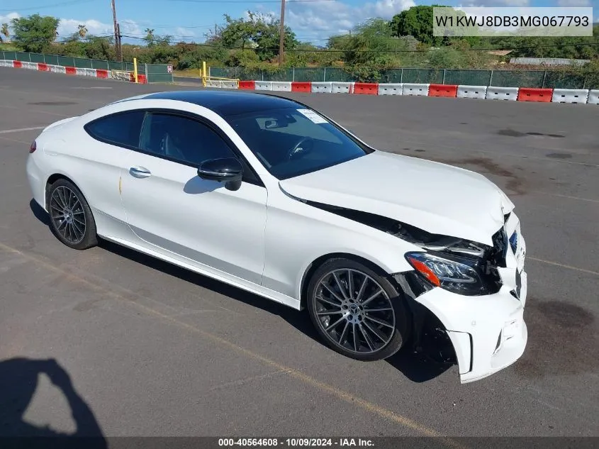 2021 Mercedes-Benz C 300 VIN: W1KWJ8DB3MG067793 Lot: 40564608