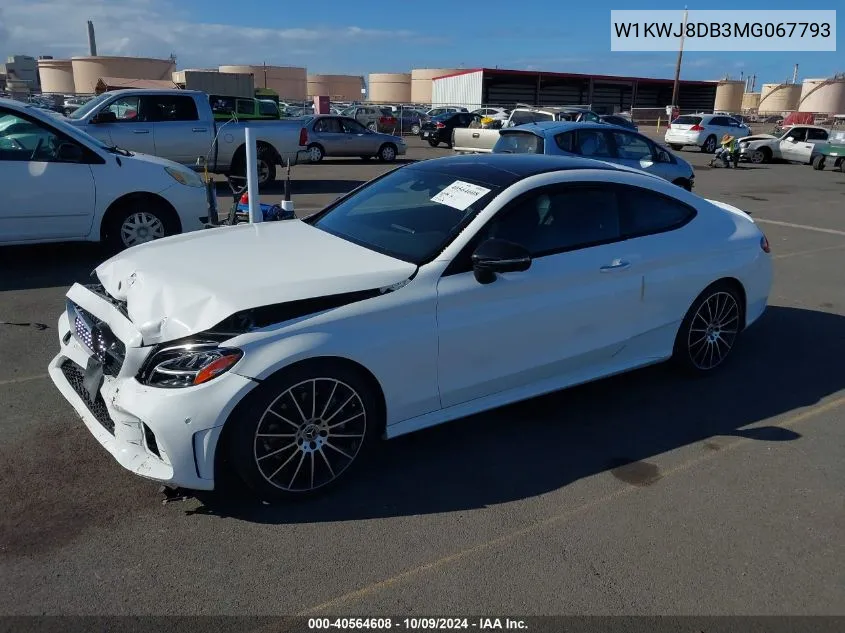 2021 Mercedes-Benz C 300 VIN: W1KWJ8DB3MG067793 Lot: 40564608