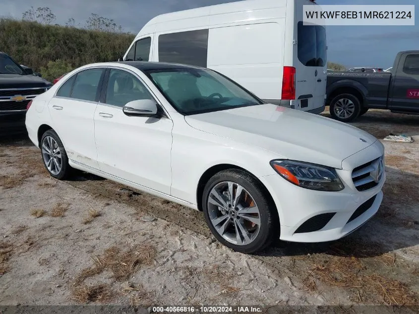 2021 Mercedes-Benz C 300 4Matic VIN: W1KWF8EB1MR621224 Lot: 40566816