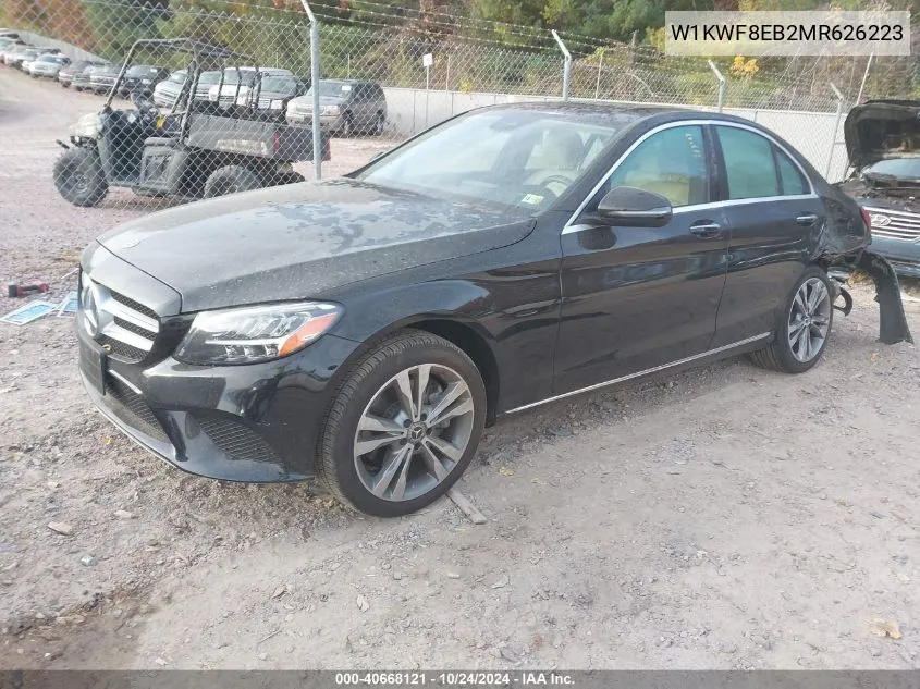 2021 Mercedes-Benz C 300 4Matic VIN: W1KWF8EB2MR626223 Lot: 40668121