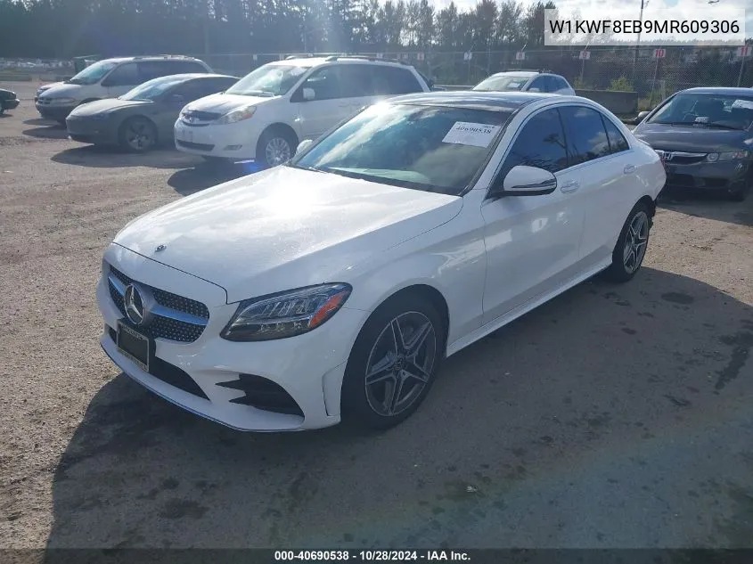 2021 Mercedes-Benz C 300 4Matic VIN: W1KWF8EB9MR609306 Lot: 40690538