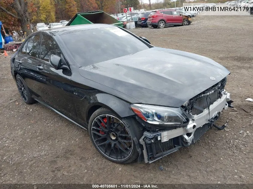 2021 Mercedes-Benz Amg C 63 S VIN: W1KWF8HB1MR642179 Lot: 40705601