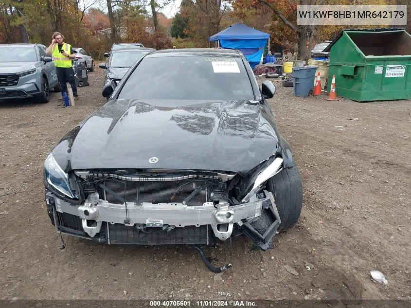 2021 Mercedes-Benz Amg C 63 S VIN: W1KWF8HB1MR642179 Lot: 40705601