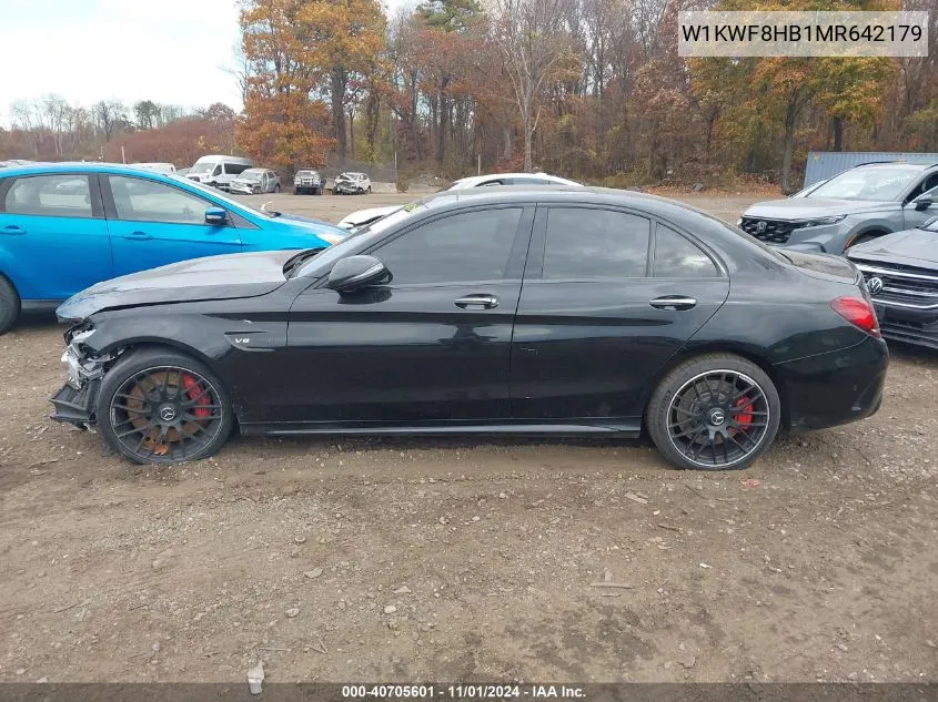 2021 Mercedes-Benz Amg C 63 S VIN: W1KWF8HB1MR642179 Lot: 40705601