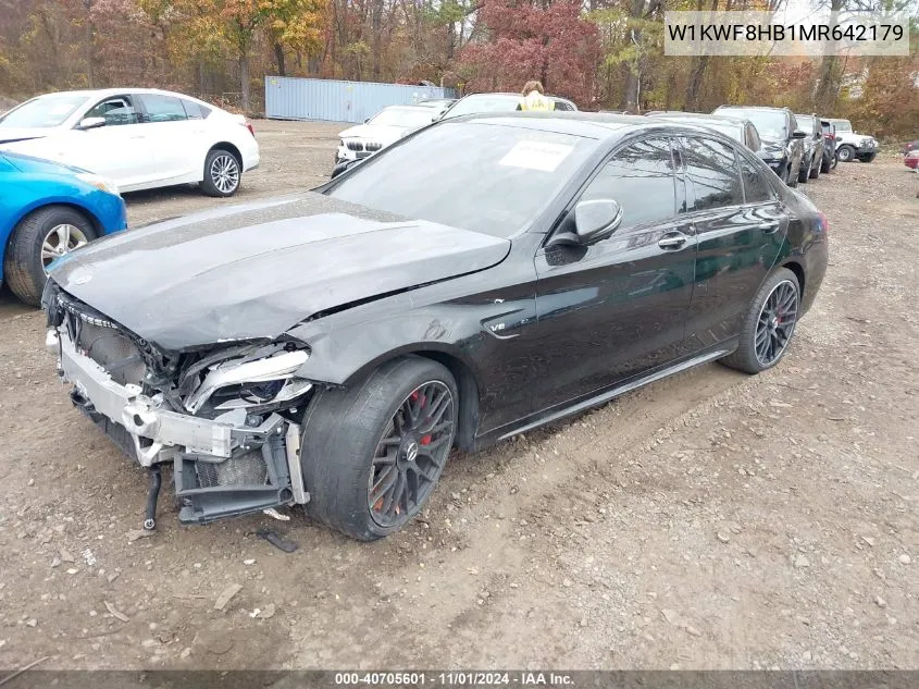 2021 Mercedes-Benz Amg C 63 S VIN: W1KWF8HB1MR642179 Lot: 40705601