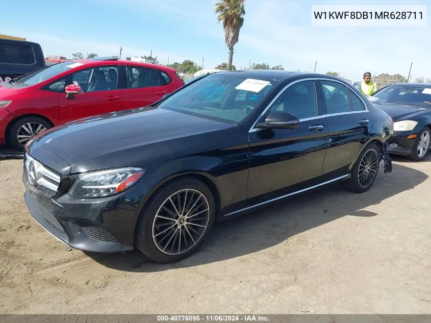 2021 Mercedes-Benz C 300 Sedan VIN: W1KWF8DB1MR628711 Lot: 40776095