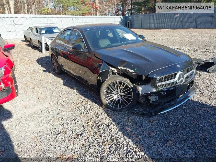 2022 Mercedes-Benz C 300 4Matic VIN: W1KAF4HB6NR064018 Lot: 40775110