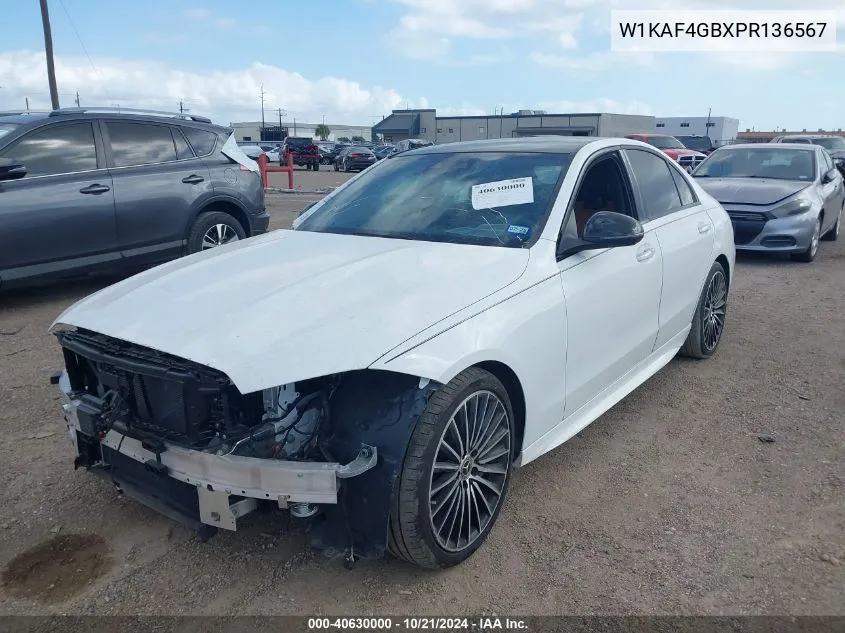 2023 Mercedes-Benz C 300 300 VIN: W1KAF4GBXPR136567 Lot: 40630000