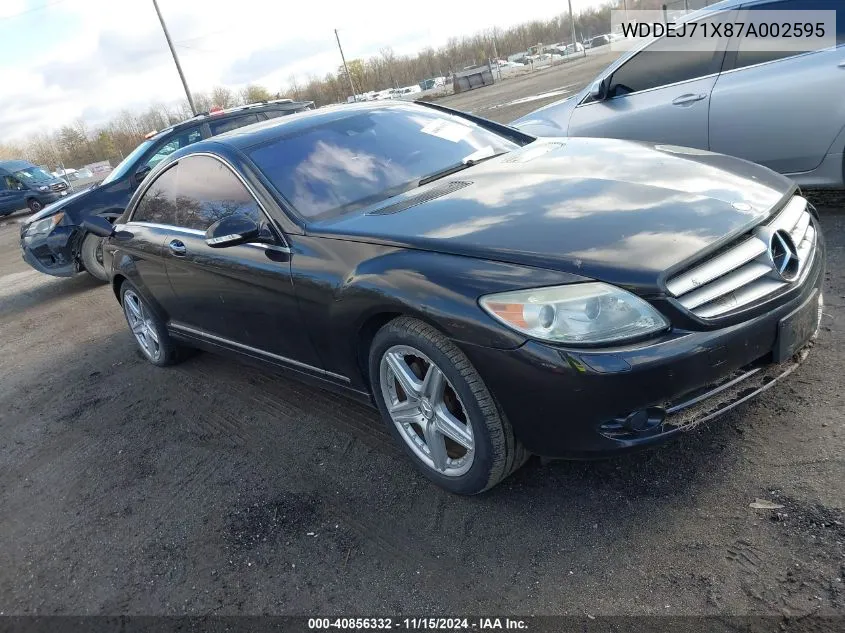 2007 Mercedes-Benz Cl 550 VIN: WDDEJ71X87A002595 Lot: 40856332