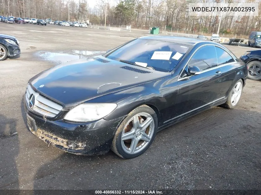 2007 Mercedes-Benz Cl 550 VIN: WDDEJ71X87A002595 Lot: 40856332