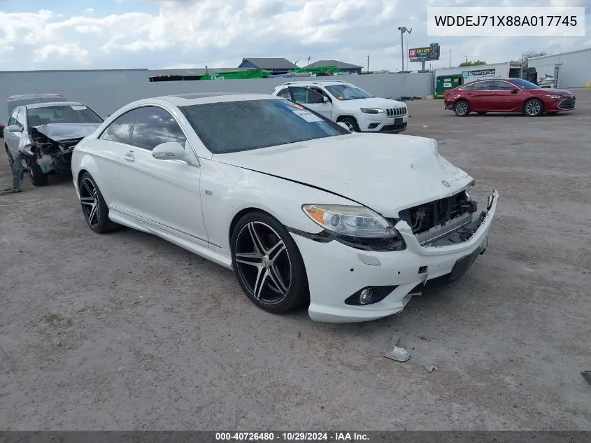 2008 Mercedes-Benz Cl 550 VIN: WDDEJ71X88A017745 Lot: 40726480