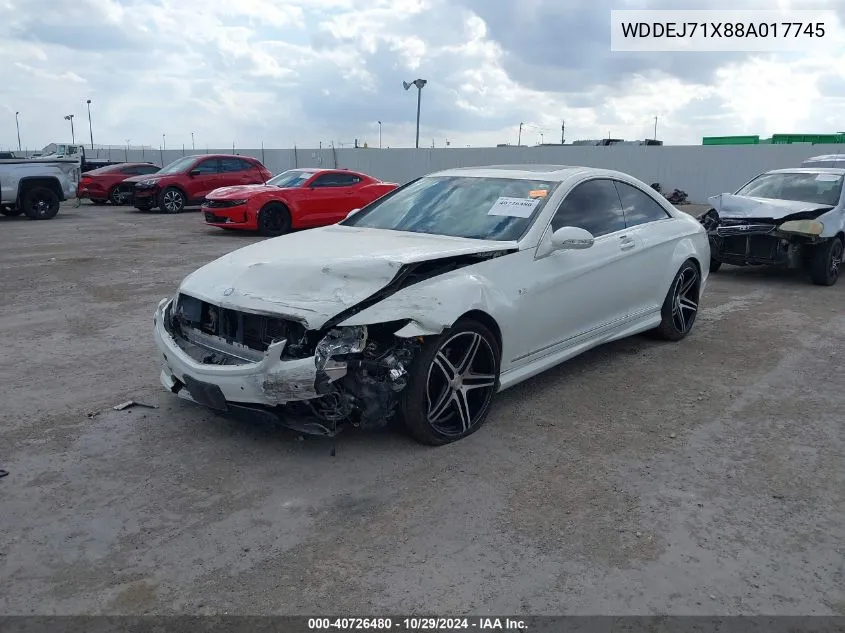 2008 Mercedes-Benz Cl 550 VIN: WDDEJ71X88A017745 Lot: 40726480