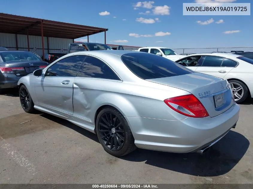 2009 Mercedes-Benz Cl 550 4Matic VIN: WDDEJ86X19A019725 Lot: 40250684