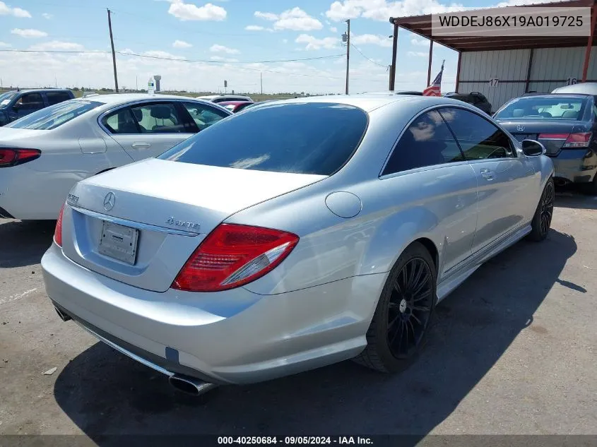 2009 Mercedes-Benz Cl 550 4Matic VIN: WDDEJ86X19A019725 Lot: 40250684