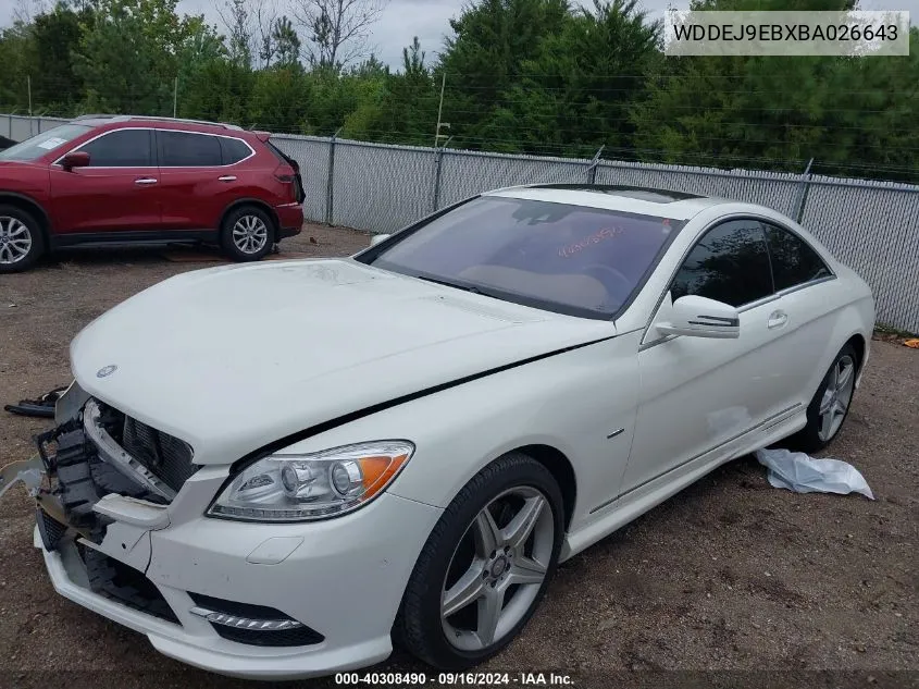 2011 Mercedes-Benz Cl 550 4Matic VIN: WDDEJ9EBXBA026643 Lot: 40308490