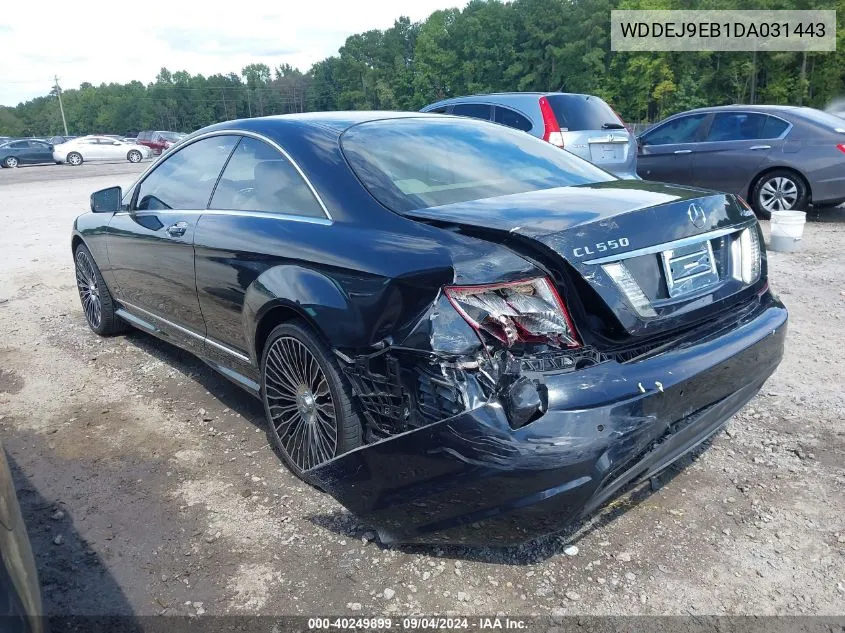 2013 Mercedes-Benz Cl 550 4Matic VIN: WDDEJ9EB1DA031443 Lot: 40249899