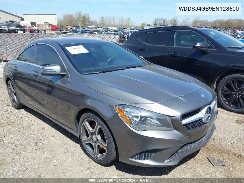 2014 Mercedes-Benz Cla 250 4Matic VIN: WDDSJ4GB9EN128600 Lot: 39294186