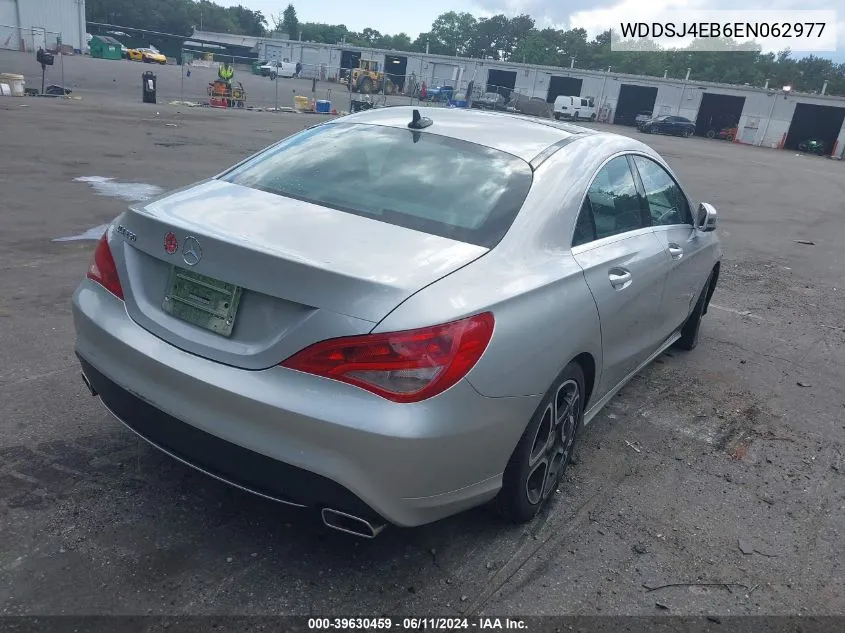 2014 Mercedes-Benz Cla 250 VIN: WDDSJ4EB6EN062977 Lot: 39630459