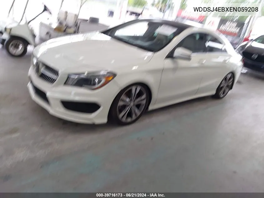 2014 Mercedes-Benz Cla 250 VIN: WDDSJ4EBXEN059208 Lot: 39716173