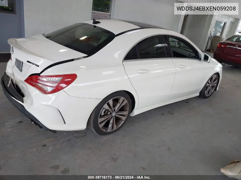 2014 Mercedes-Benz Cla 250 VIN: WDDSJ4EBXEN059208 Lot: 39716173