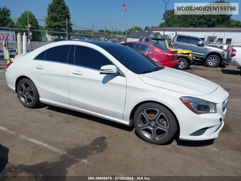 2014 Mercedes-Benz Cla 250 4Matic VIN: WDDSJ4GB2EN159798 Lot: 39809579