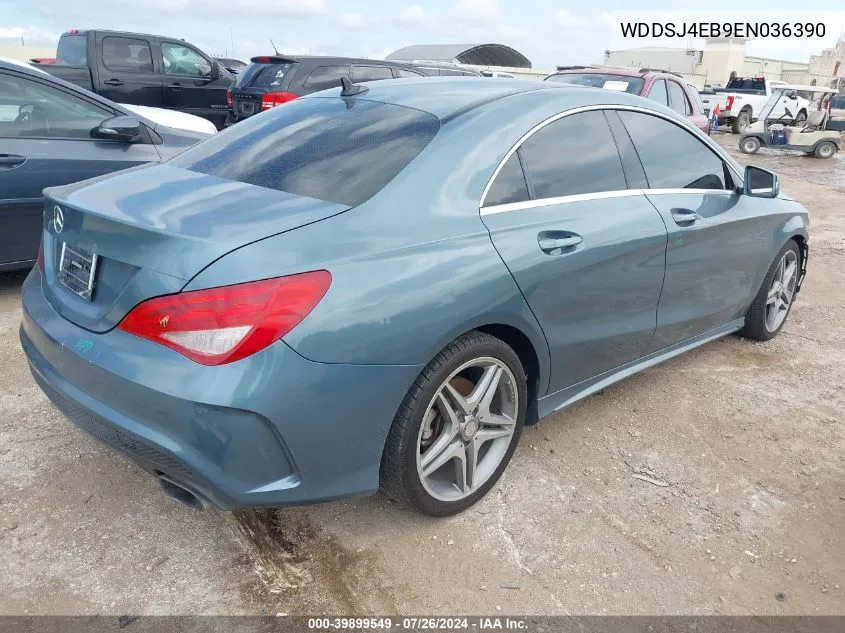 2014 Mercedes-Benz Cla 250 VIN: WDDSJ4EB9EN036390 Lot: 39899549