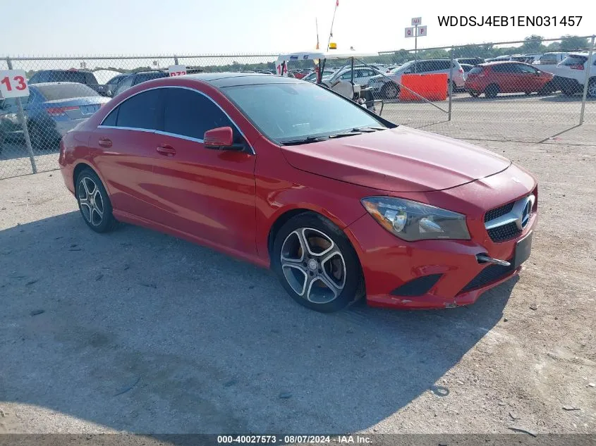 2014 Mercedes-Benz Cla 250 VIN: WDDSJ4EB1EN031457 Lot: 40027573