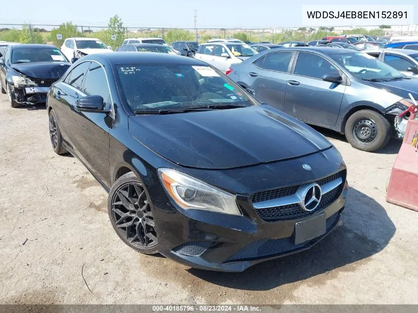 2014 Mercedes-Benz Cla 250 VIN: WDDSJ4EB8EN152891 Lot: 40185796