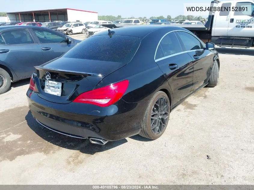 2014 Mercedes-Benz Cla 250 VIN: WDDSJ4EB8EN152891 Lot: 40185796