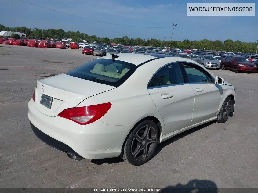 2014 Mercedes-Benz Cla 250 VIN: WDDSJ4EBXEN055238 Lot: 40189282