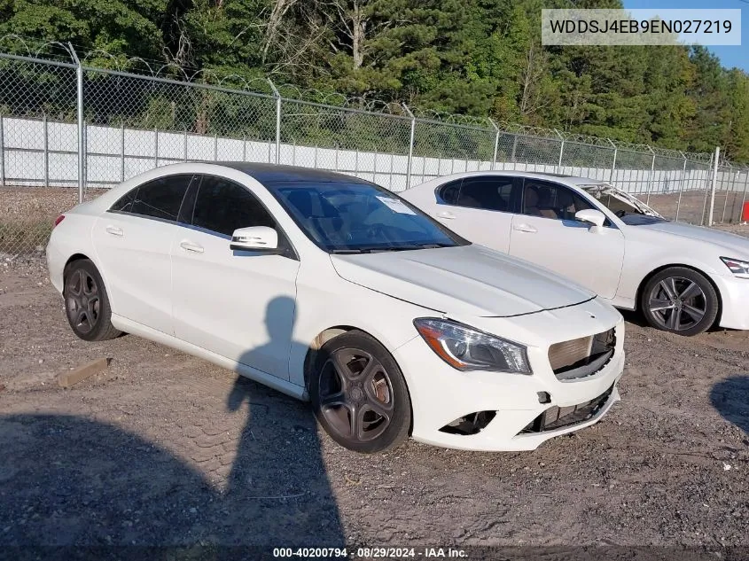 2014 Mercedes-Benz Cla 250 VIN: WDDSJ4EB9EN027219 Lot: 40200794