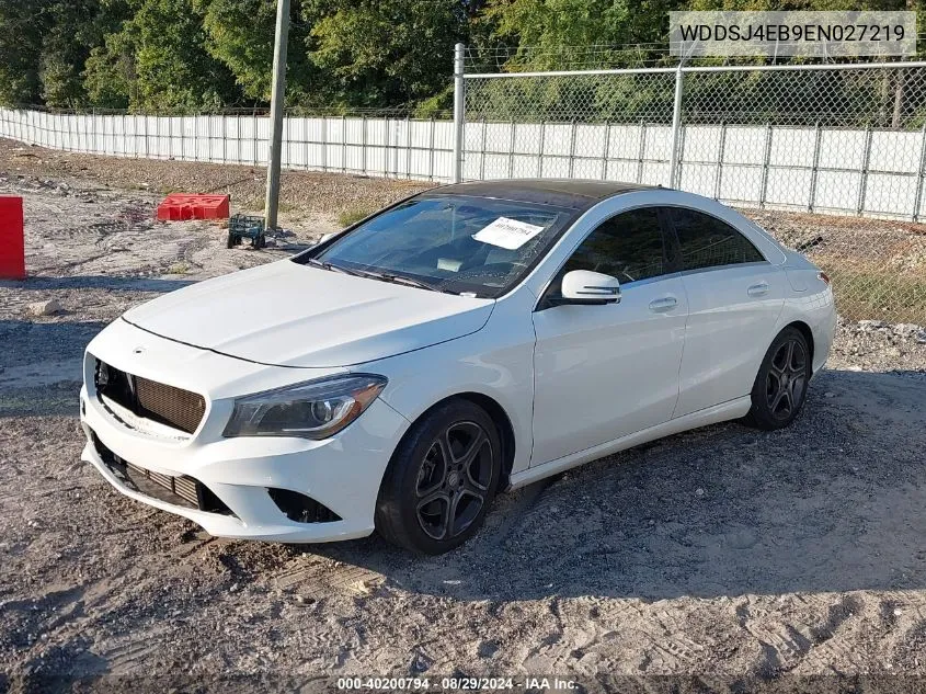 2014 Mercedes-Benz Cla 250 VIN: WDDSJ4EB9EN027219 Lot: 40200794