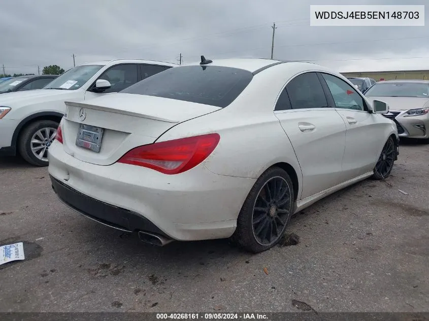 2014 Mercedes-Benz Cla 250 VIN: WDDSJ4EB5EN148703 Lot: 40268161